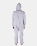 Silver Grey Mens Halloween Skeleton Onesie