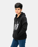 Skeleton Hands Printed Black Hoodie
