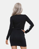 Skeleton Ladies Bodycon Tunic Top