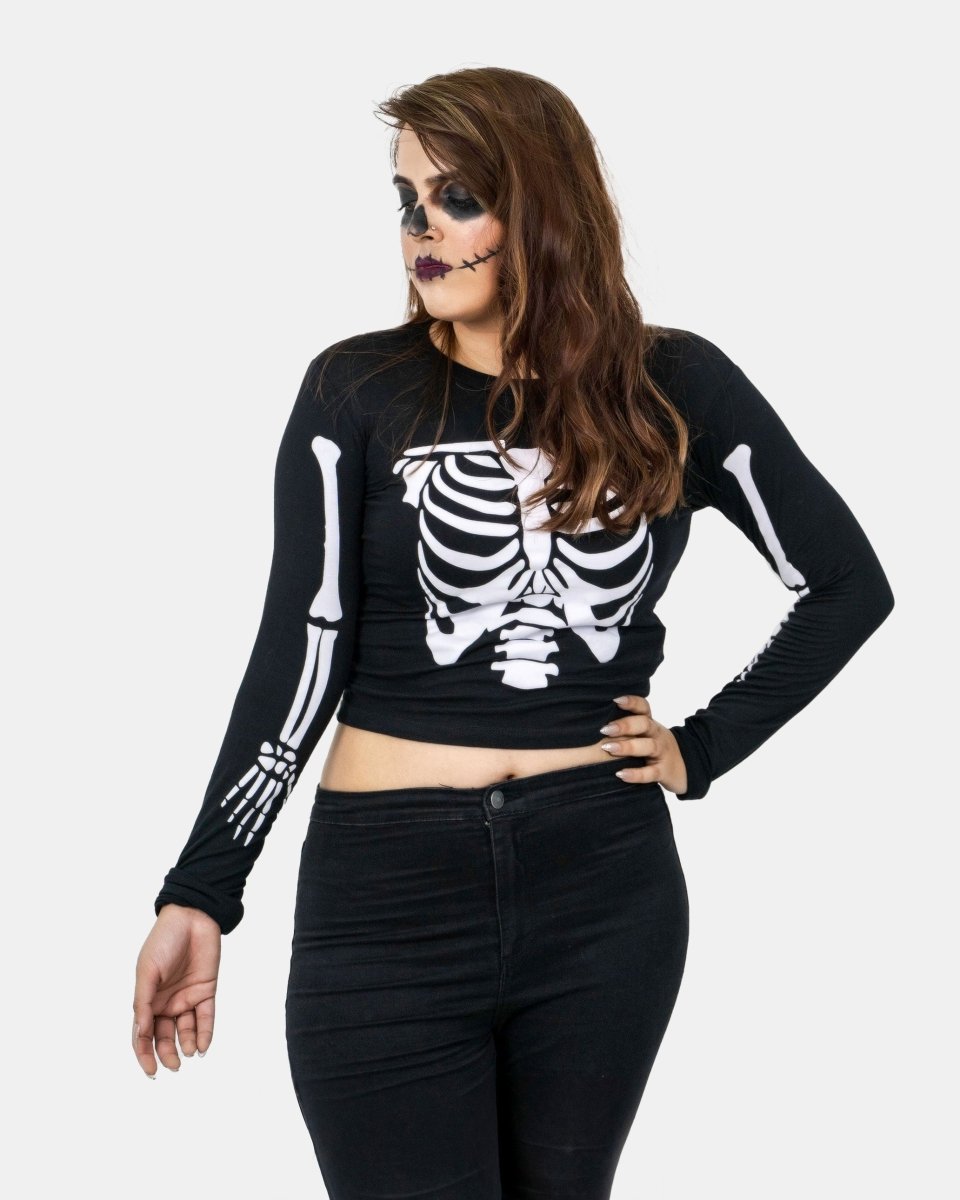 Skeleton Women's Printed Shirt