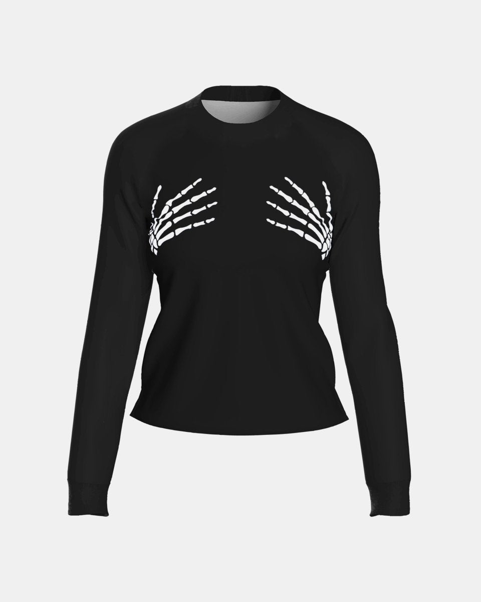 Skull Hands Women's Printed Shirt