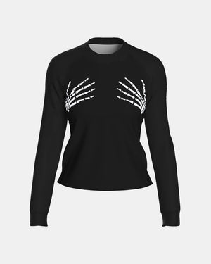 Skull Hands Women's Printed Shirt