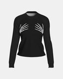 Skull Hands Women's Printed Shirt