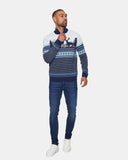 Stag Navy Chunky Knit Christmas Jumper