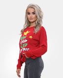 Star Tree Red Womens Christmas Jumpers