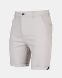 Stone Casual Turnup Cotton Shorts