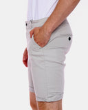 Stone Casual Turnup Cotton Shorts