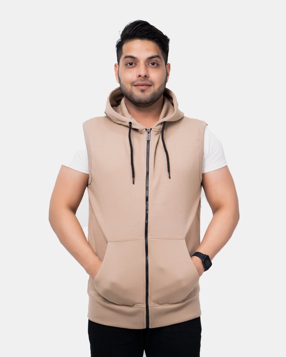 Stone Casual Zip - Up Men's Hoodie
