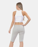 Stone Chino Capri Bengaline Shorts