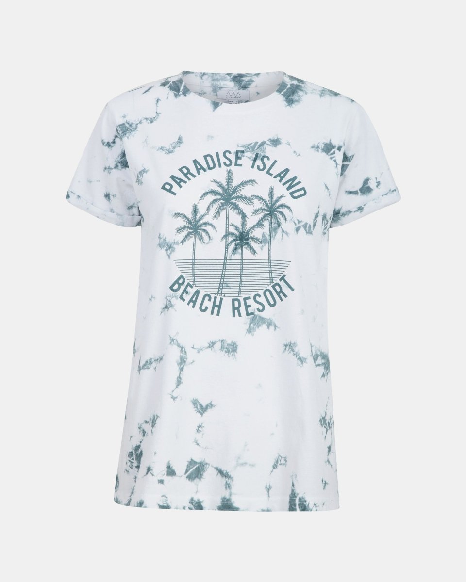 Tie Dye Khaki Womens T-Shirt