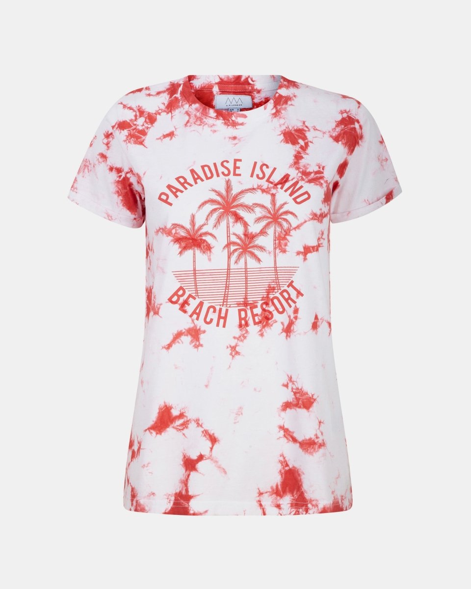 Tie Dye Pale Pink Womens T-Shirt