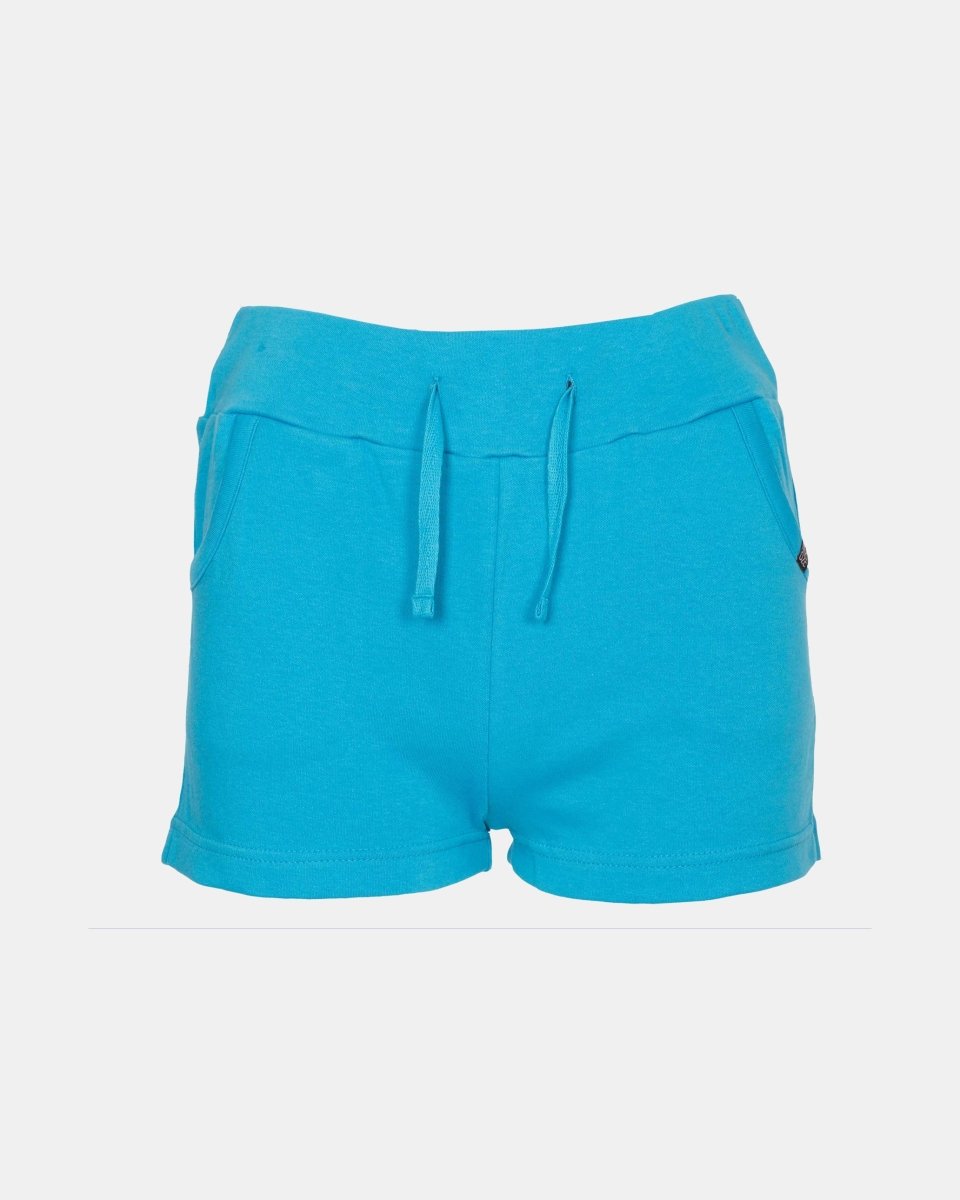Turquoise Casual Summer Plain Shorts - Noroze