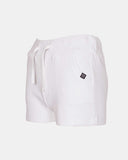 White Casual Summer Plain Shorts