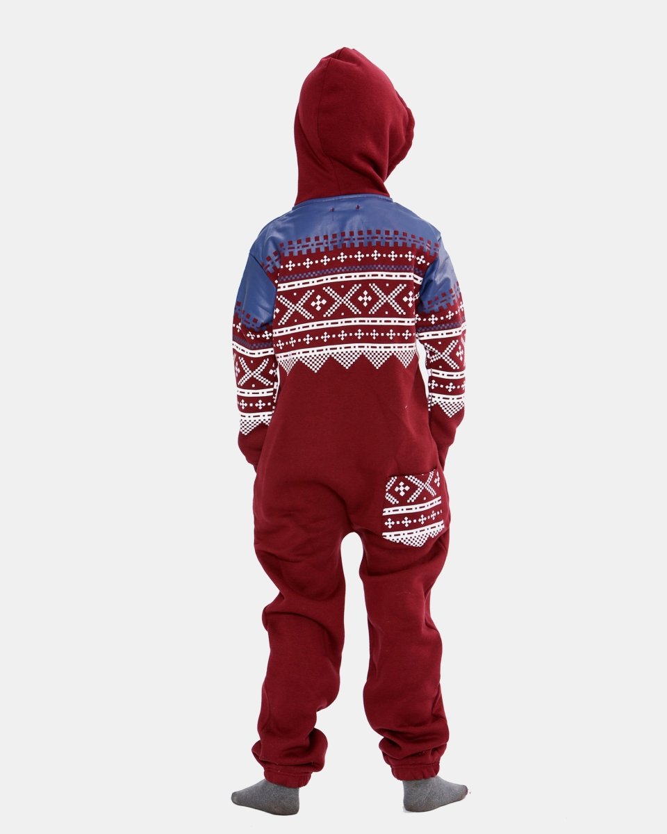 Wine Kids Aztec Hooded Onesie