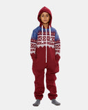 Wine Kids Aztec Hooded Onesie