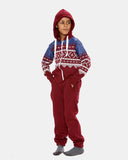 Wine Kids Aztec Hooded Onesie