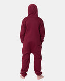 Kids Wine Cozy Fleece Hooded Onesie – Unisex