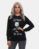 Women Gingle Black Christmas Jumper