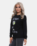 Women Gingle Black Christmas Jumper