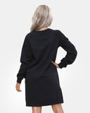 Women Knee - Length Black Xmas Tree Jumper