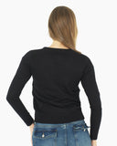 Women Panda Black Knitted Xmas Jumper