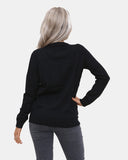 Women Prosecco Sequin Black Xmas Jumper