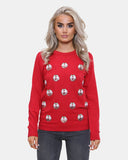 Women Pudding Red Christmas Jumper