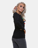 Women Reindeer Stars Red Jumper