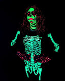 Women Skull Bones Printed Tunic Top