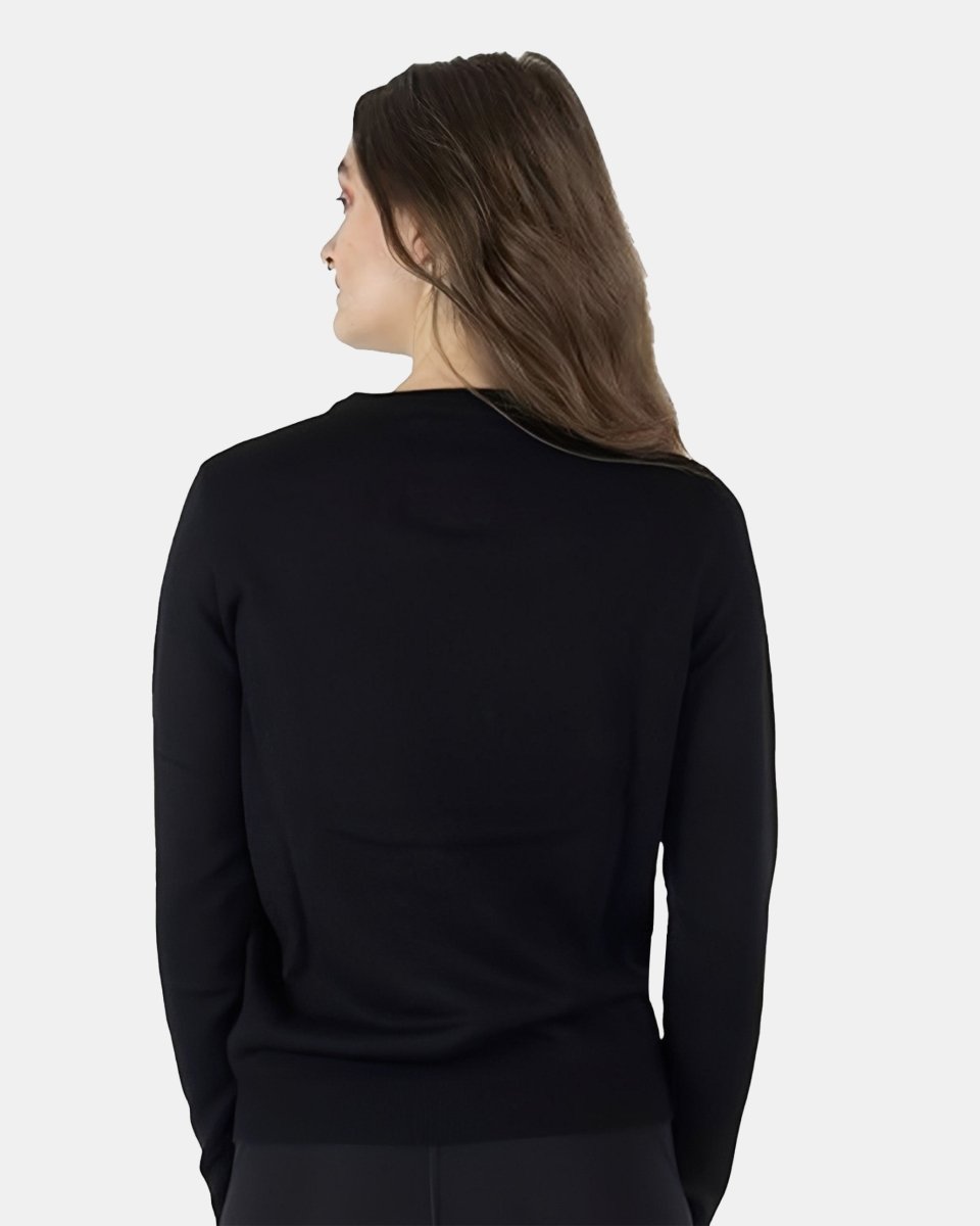 Womens Black Gingerbread Xmas Jumper