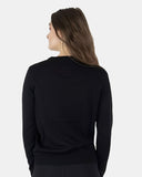 Womens Black Gingerbread Xmas Jumper