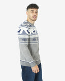 Cream Moose Knitted Men’s Xmas Jumper