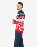 Navy Mens Novelty Knitted Jumpers