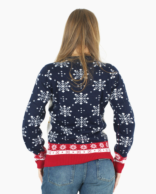 Cream HoHo Santa Printed Jumper