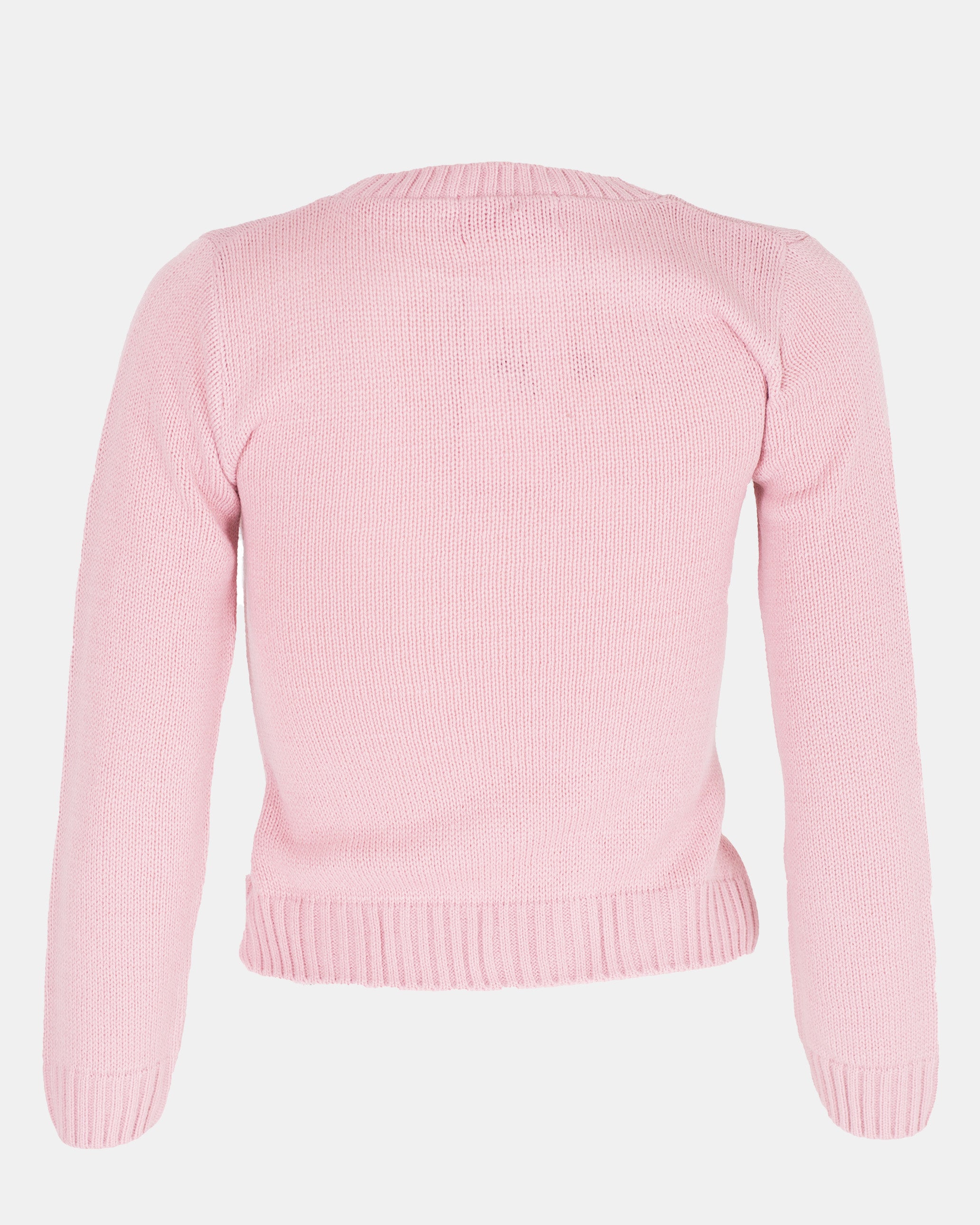Girls Bird Pink Christmas Jumper