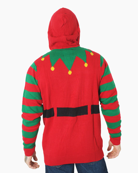 Mens Elf Hoho Red C-Jumper