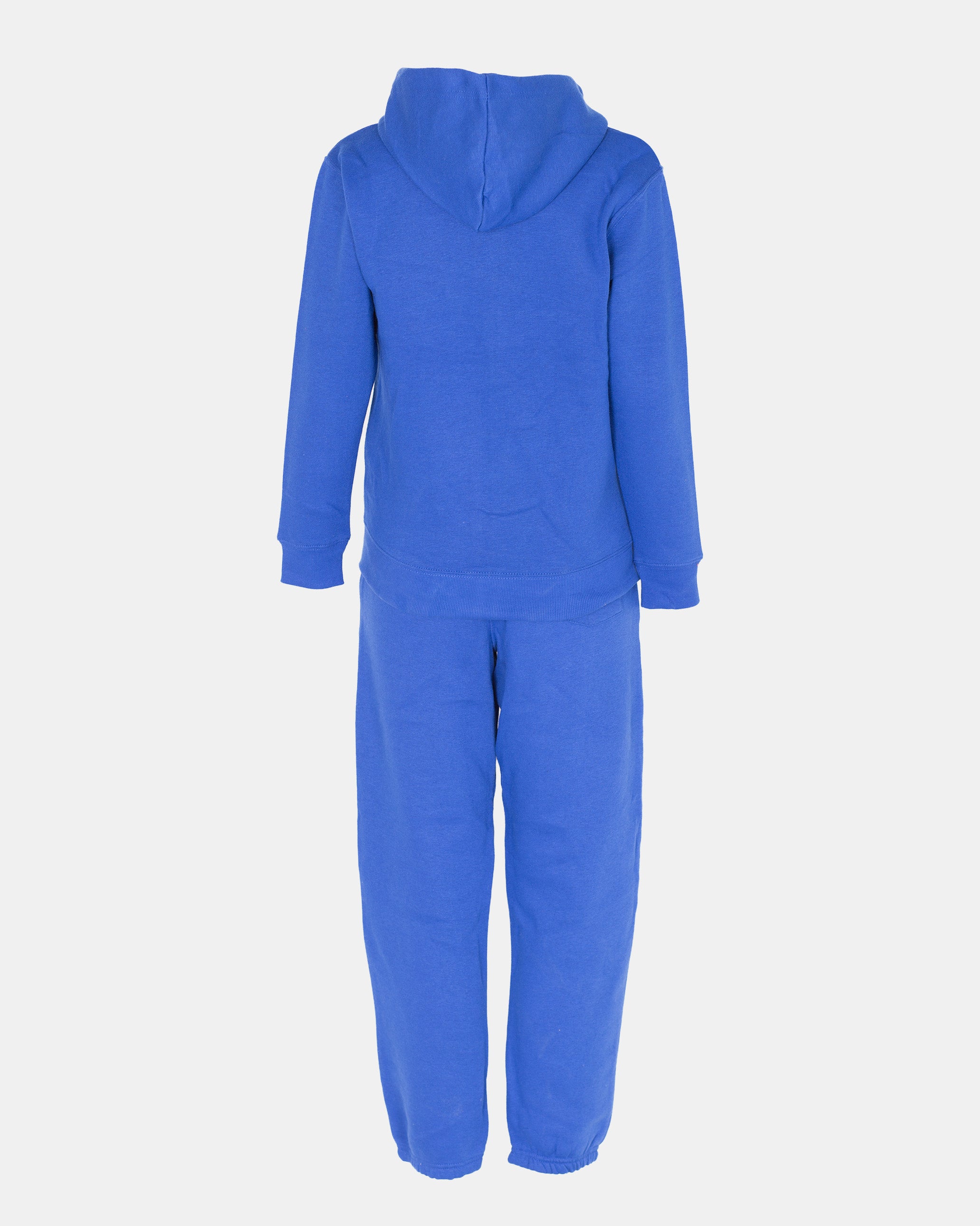 Royal Blue Kids Plain Hooded Tracksuit