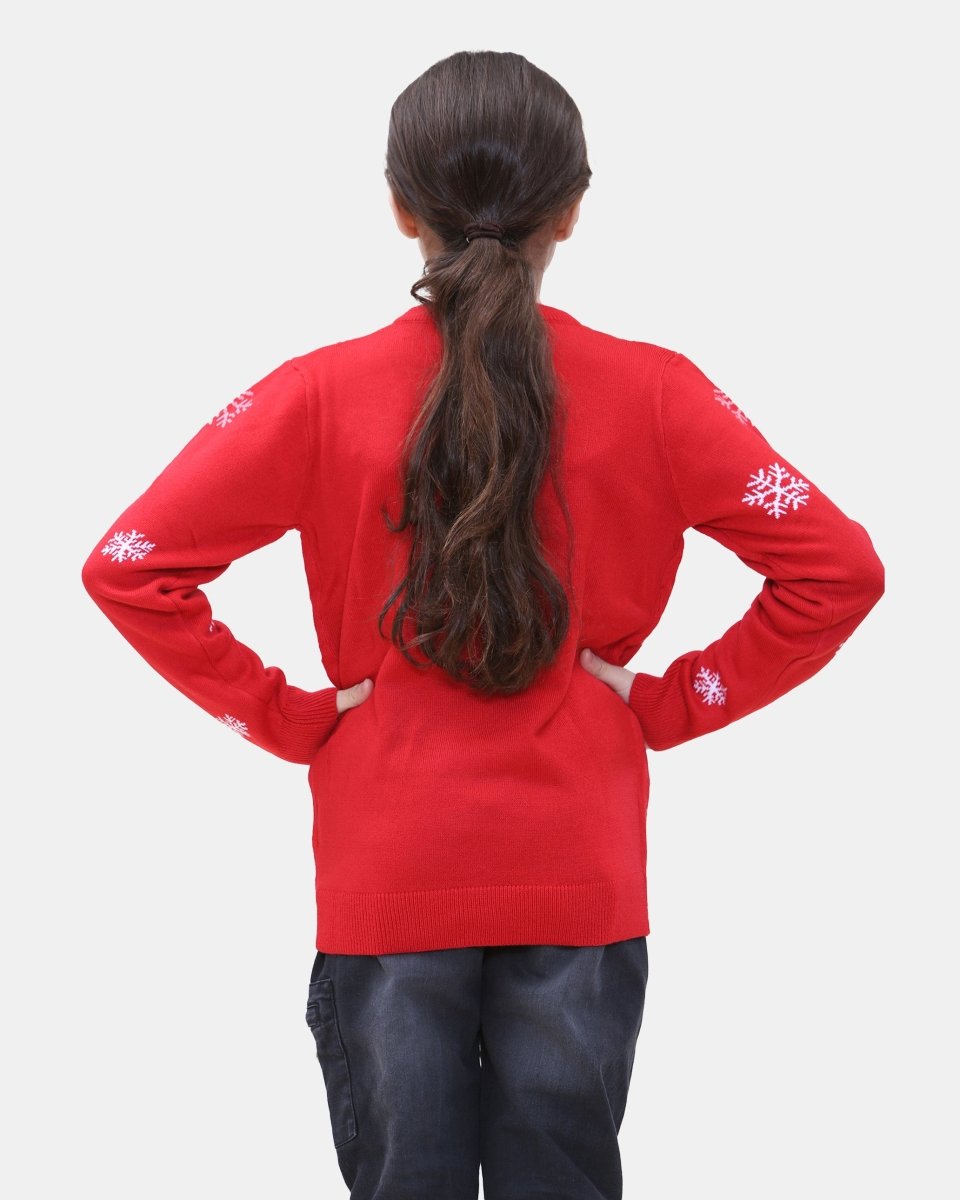 Bear Red Kids Christmas Jumpers