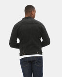 Black Denim Jacket Classic Buttoned - Cuffs