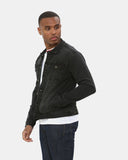 Black Denim Jacket Classic Buttoned - Cuffs