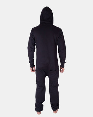 Black Mens Halloween Skeleton Costume