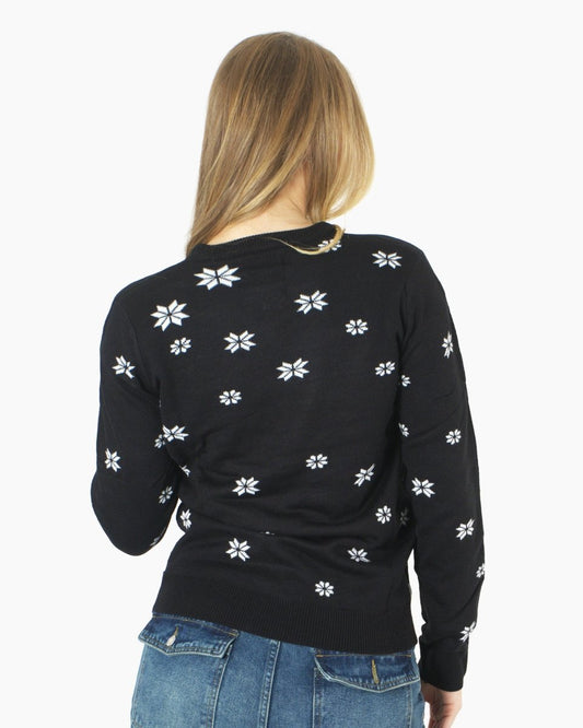 Black Pub Novelty Womens Xmas Jumper