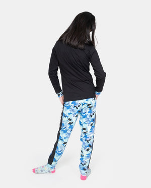 Black Skull Gaming Print Pyjamas