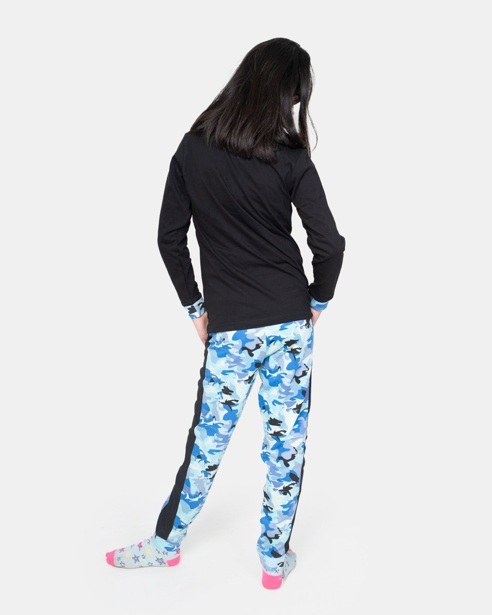 Black Skull Gaming Print Pyjamas