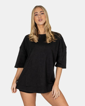 Black Women Loose Baggy Oversized T-Shirt