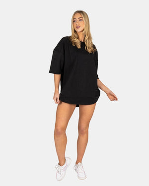 Black Women Loose Baggy Oversized T-Shirt