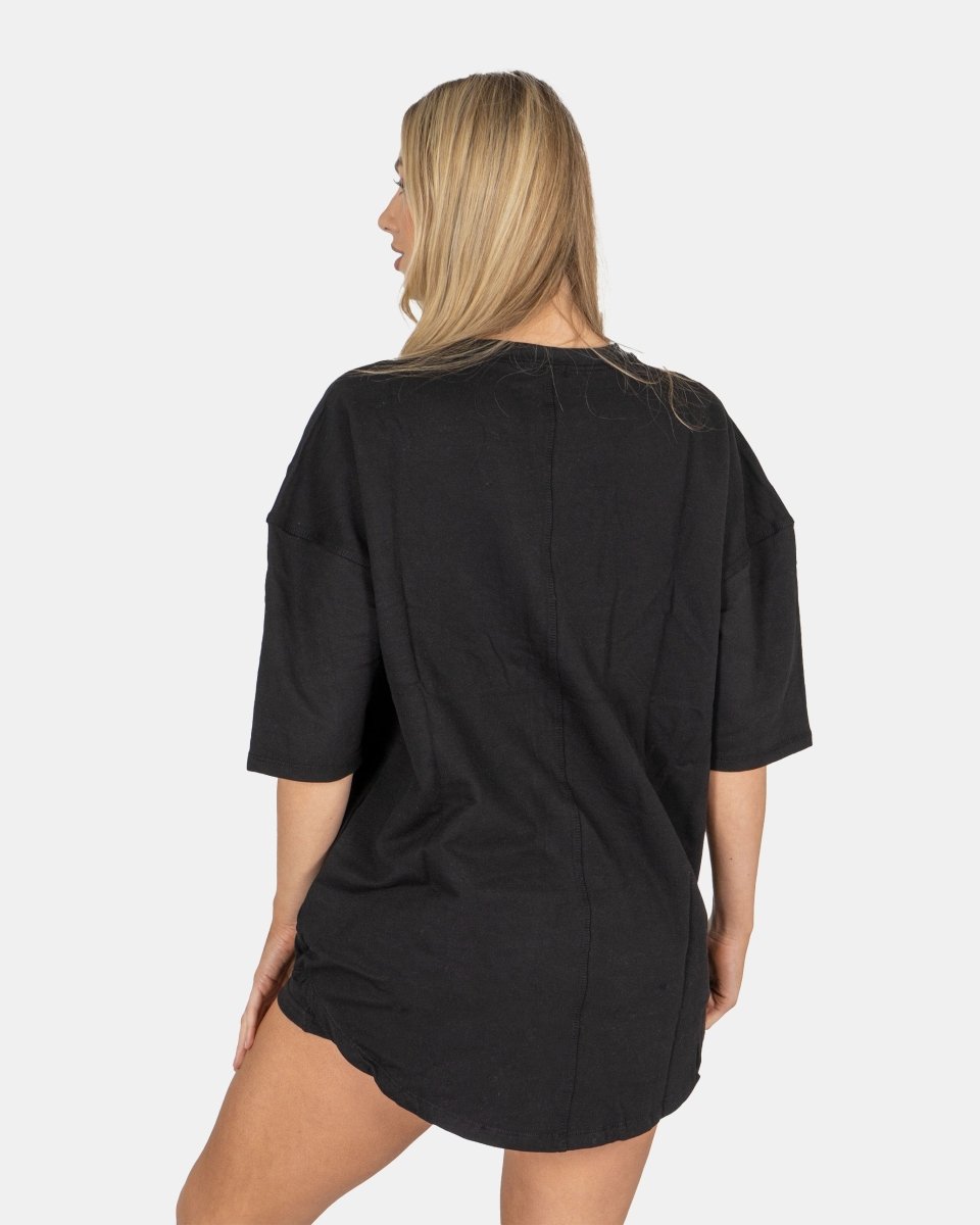 Black Women Loose Baggy Oversized T-Shirt