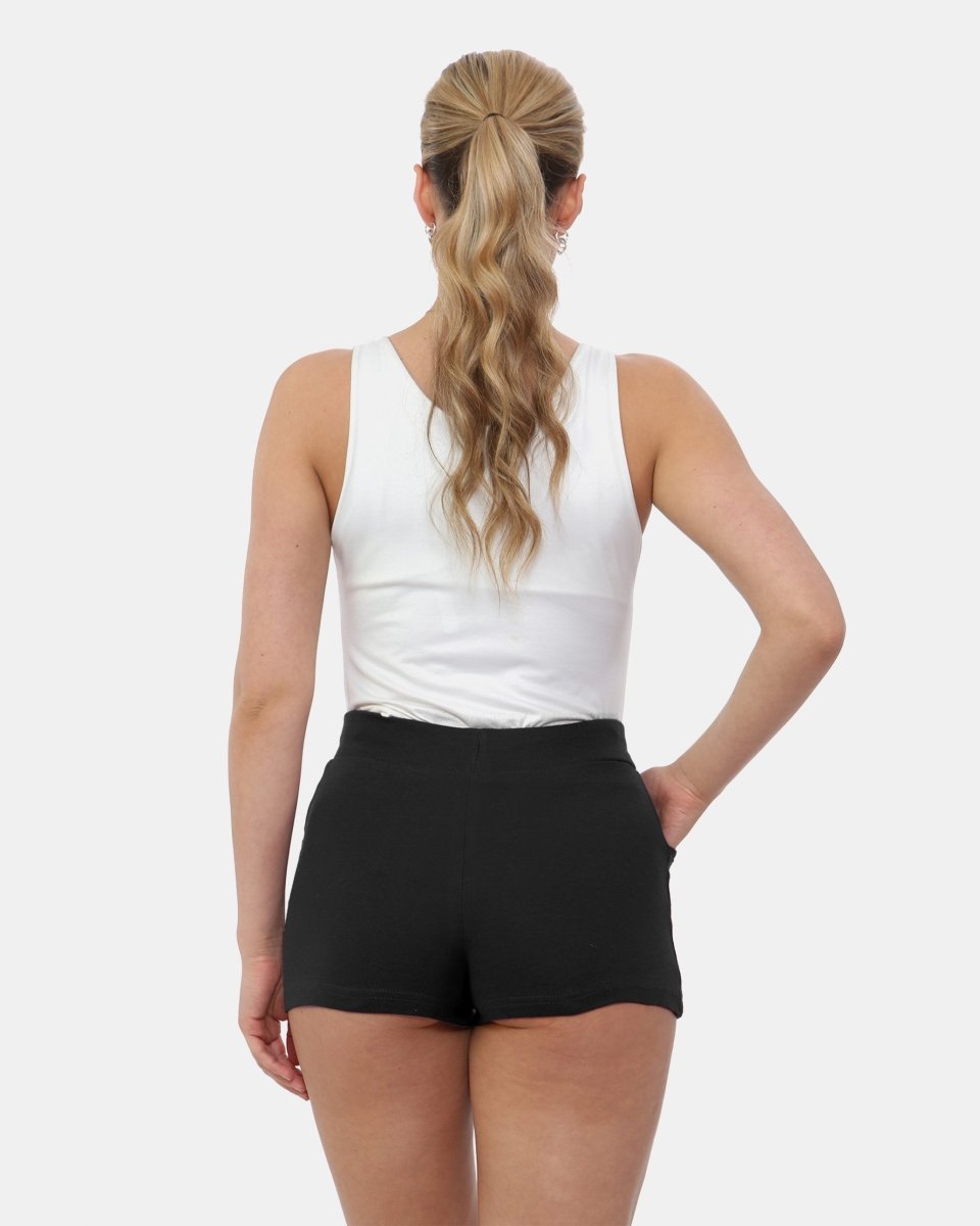 Black Womens Cotton Shorts