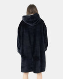 Black Women's Sherpa Lining Hoodie