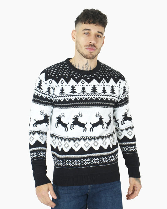 Black Xmas Tree Crewneck Sweatshirt
